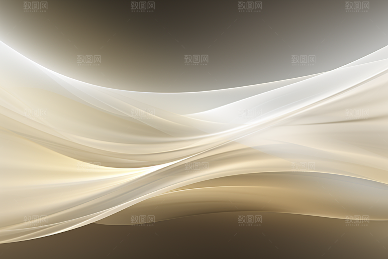 金色丝绸大气褶皱背景图