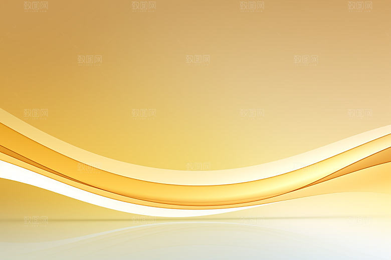 金色丝绸柔软褶皱背景图