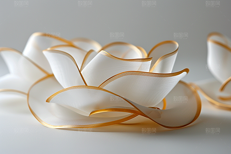 金色丝绸渐变纹理背景图