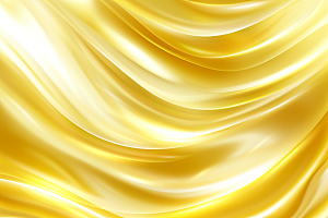 金色丝绸褶皱柔和背景图