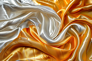 金色丝绸光泽精致背景图