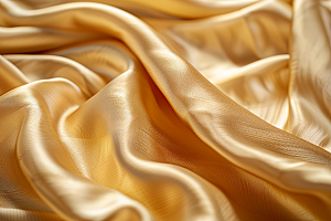 金色丝绸大气绸缎背景图