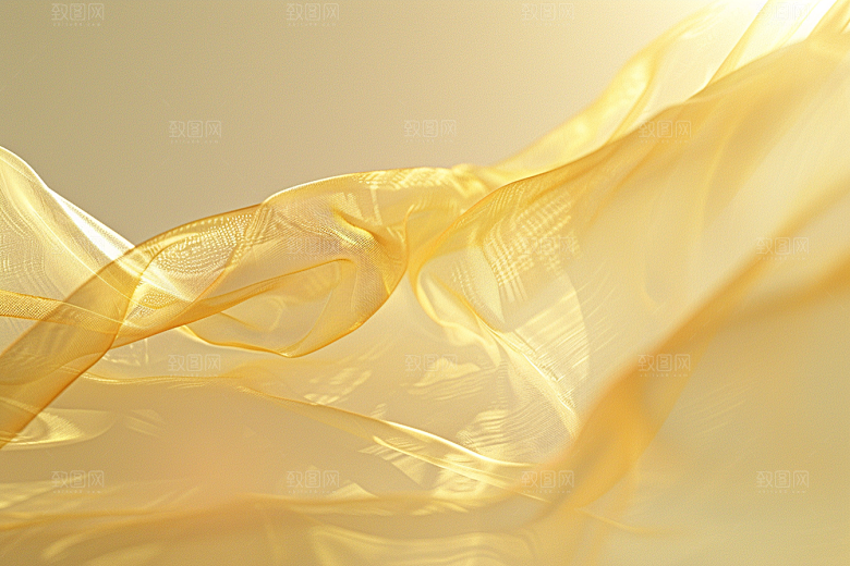 金色丝绸丝滑光泽背景图