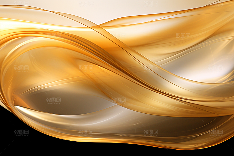 金色丝绸渐变绸缎背景图