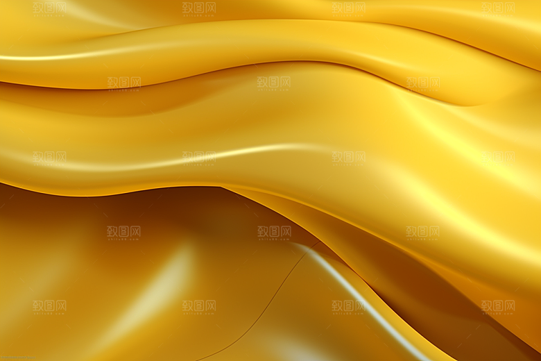 金色丝绸光泽布纹背景图