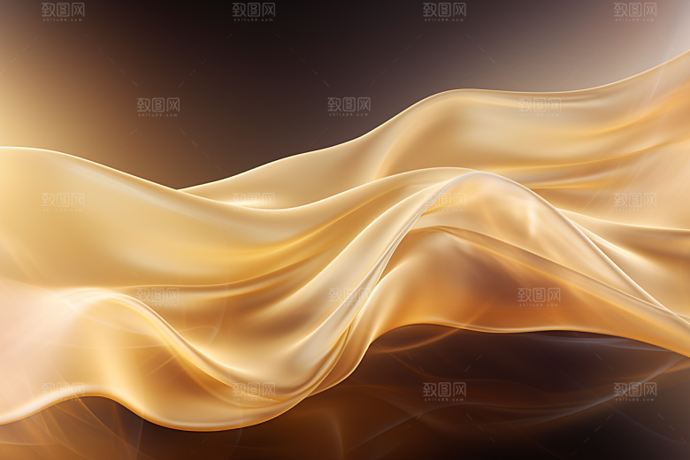 金色丝绸柔和高端背景图