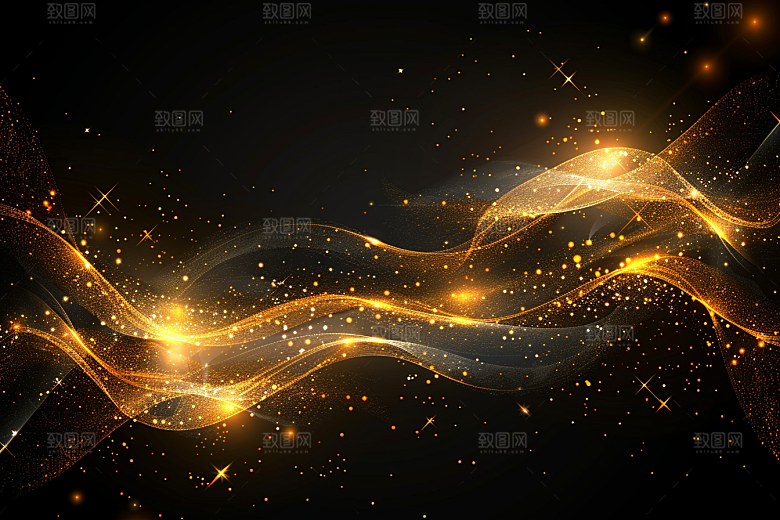 金色丝绸高清绸缎背景图
