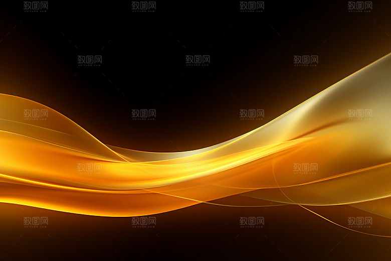 金色丝绸渐变绸缎背景图