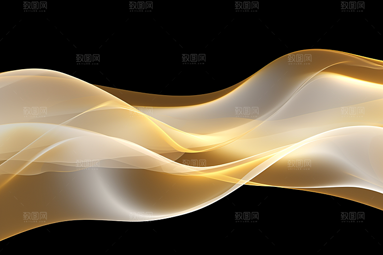 金色丝绸高端精致背景图