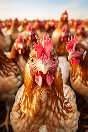 养鸡场农业养殖高清摄影图