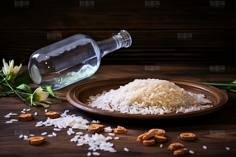 美酒酒壶饮品效果图