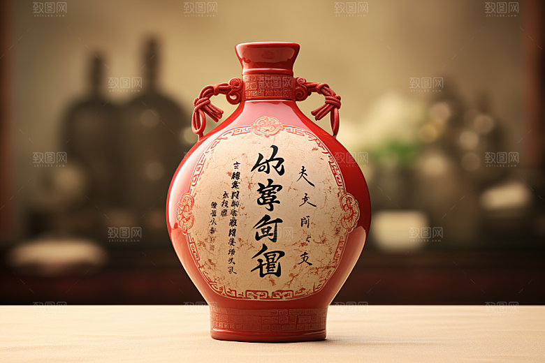 美酒品酒白酒效果图