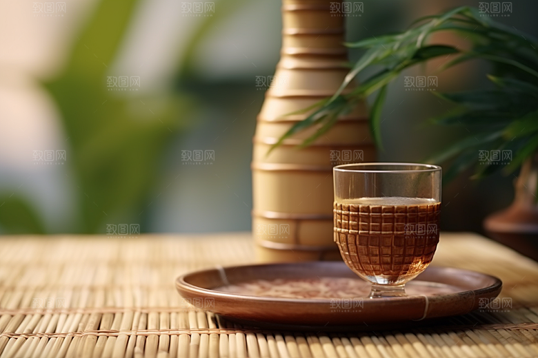 美酒酒壶饮品效果图
