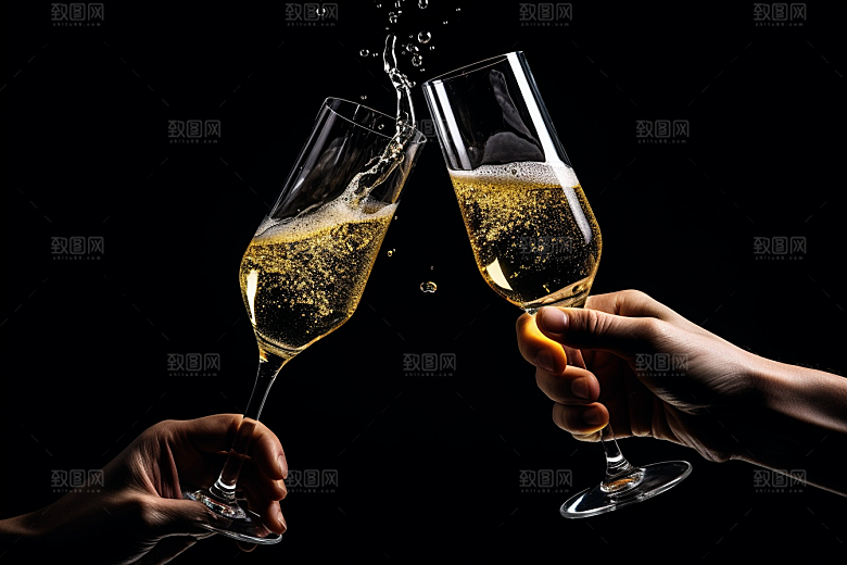 美酒酒具酒瓶摄影图