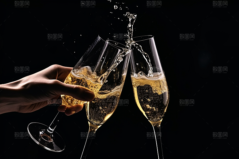 美酒酒具酒器摄影图