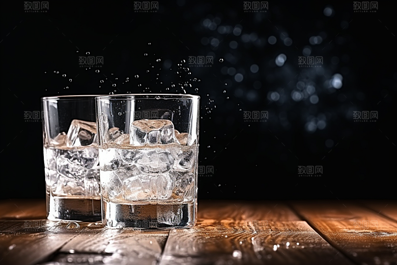 美酒酒具精致摄影图
