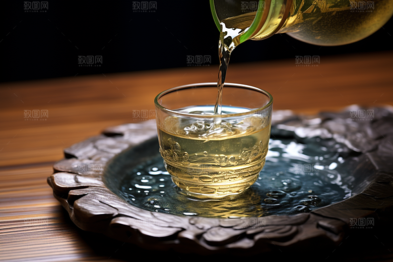 美酒酒具畅饮摄影图