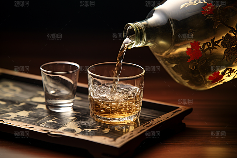 美酒高清酒器摄影图