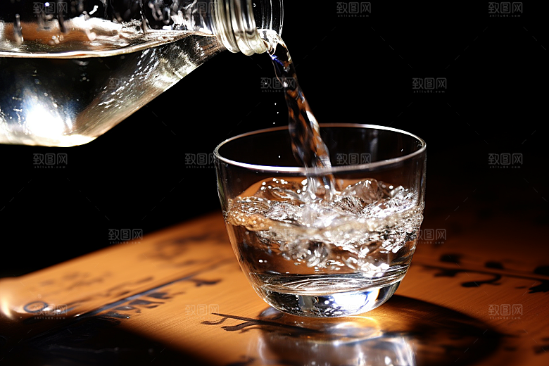 美酒酒器酒具摄影图