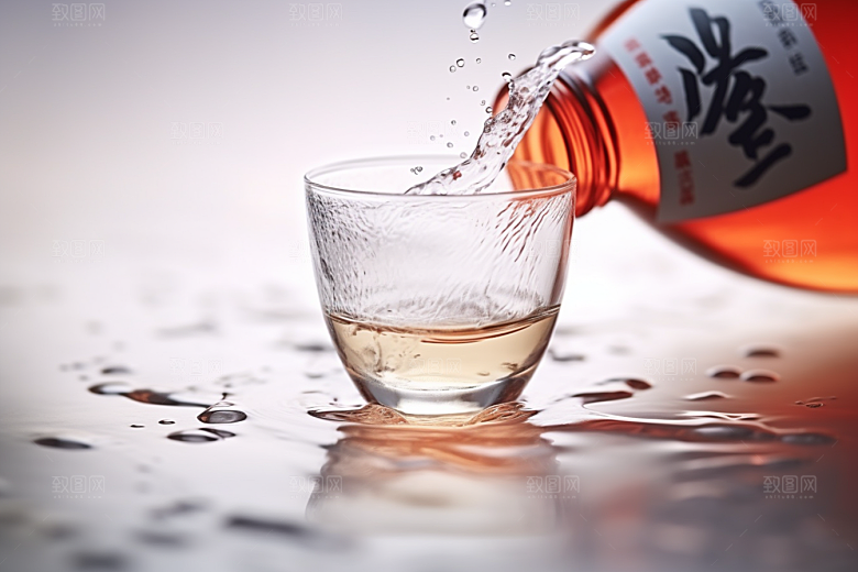 美酒精致品酒摄影图