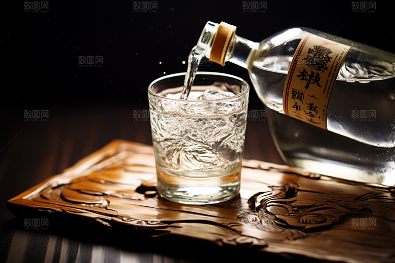 美酒酒具高清摄影图