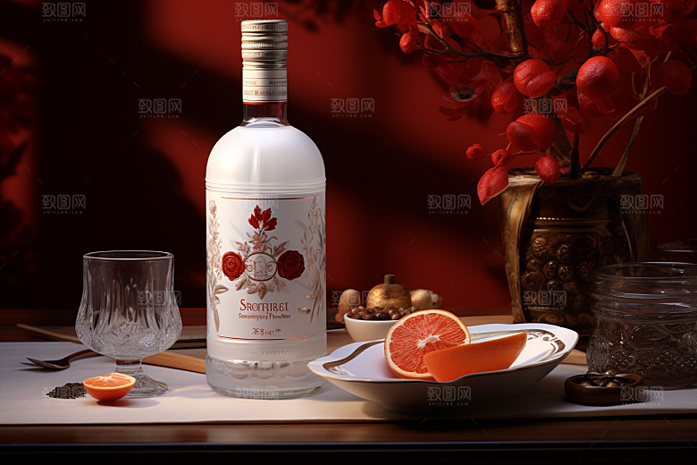 美酒高清畅饮摄影图