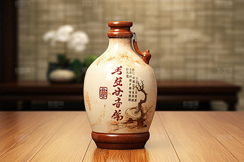 美酒酒器品酒摄影图