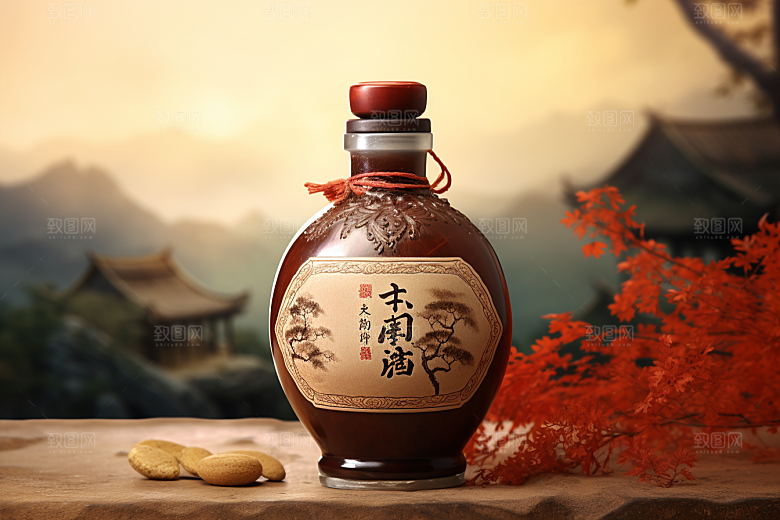美酒品酒饮品摄影图