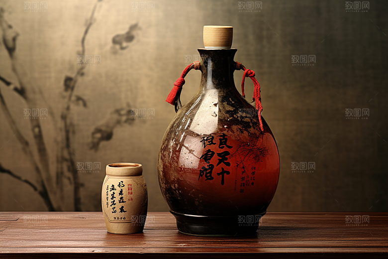 美酒饮品酒杯摄影图