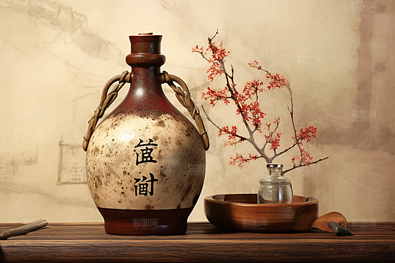 美酒高清畅饮摄影图