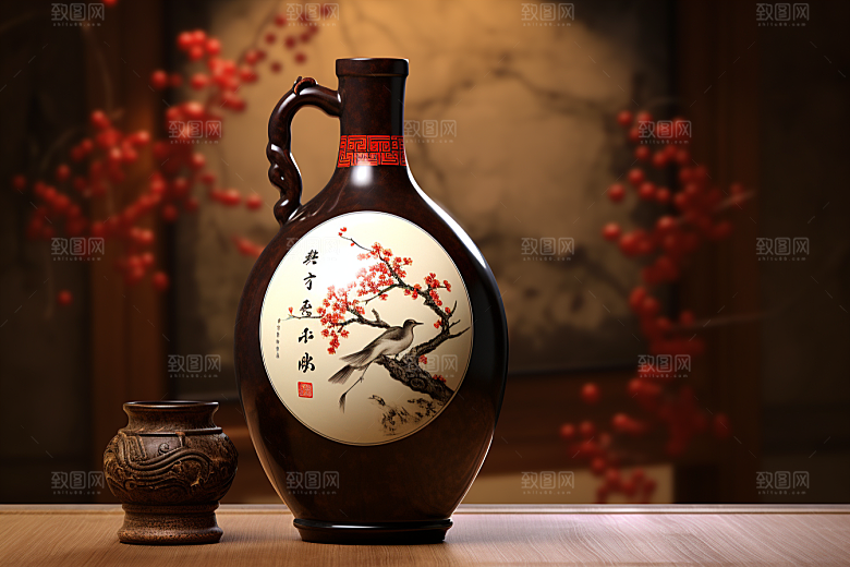 美酒酒具饮品摄影图