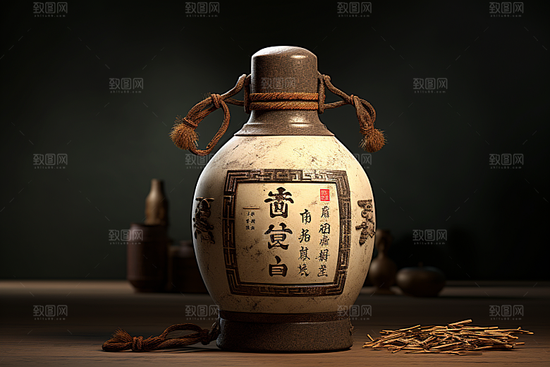 美酒酒瓶酒器摄影图