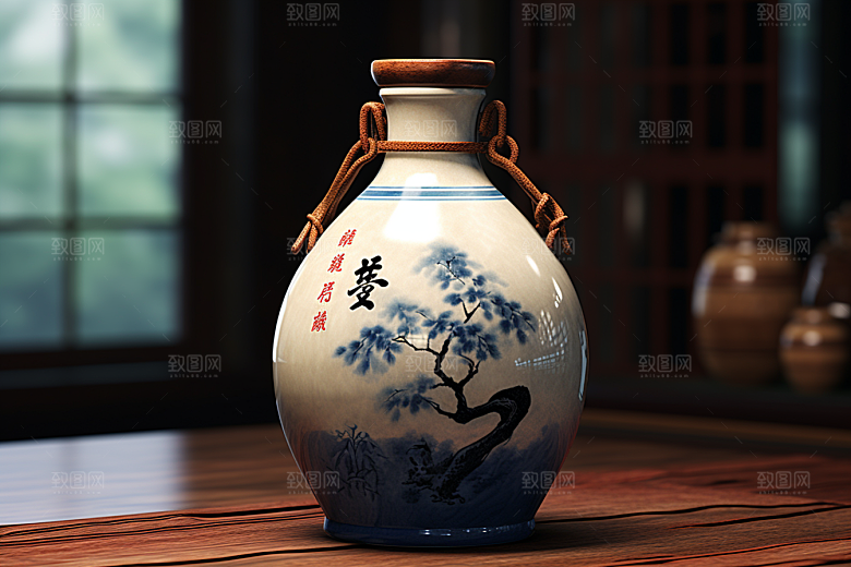 美酒酒具高清摄影图