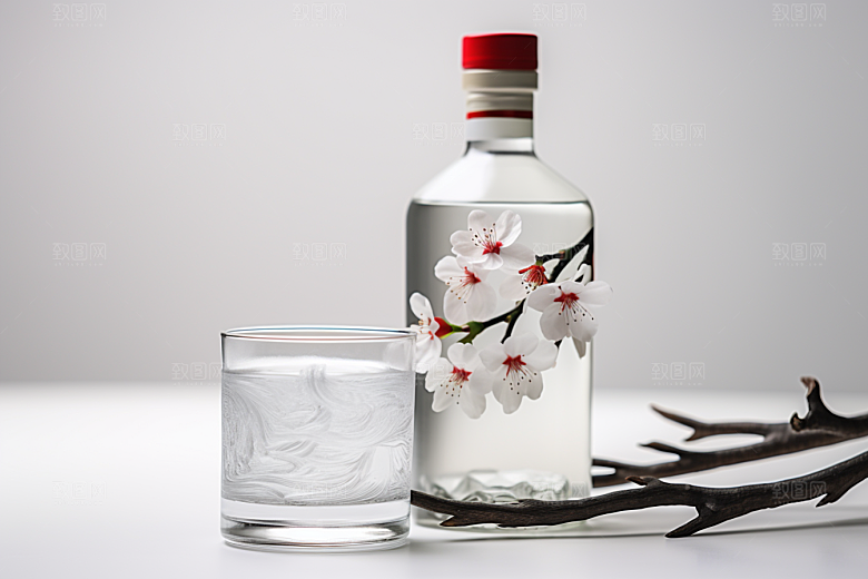 美酒精致品酒摄影图