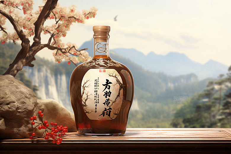 美酒酒具畅饮摄影图