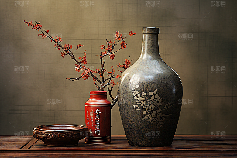 美酒品酒酒杯摄影图