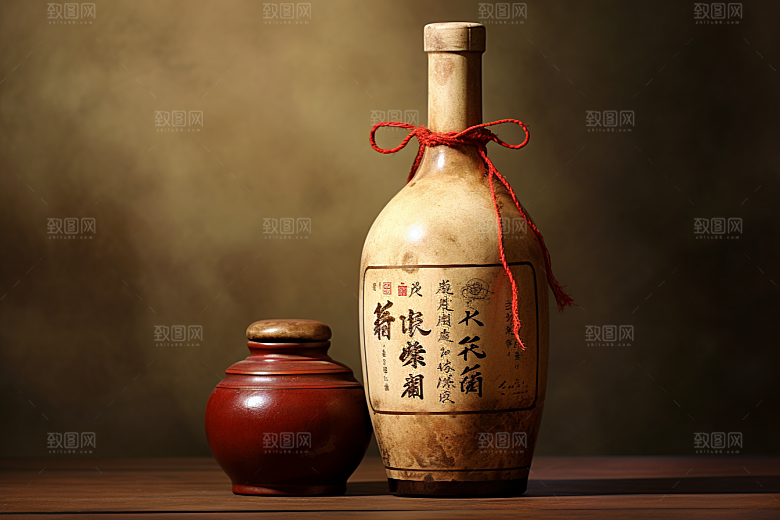 美酒酒杯酒具摄影图