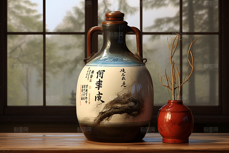 美酒精致畅饮摄影图