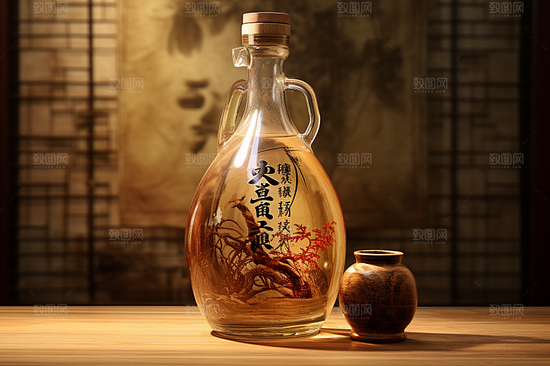 美酒高清品酒摄影图