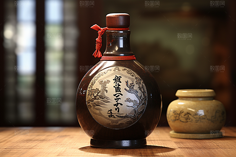 美酒饮品酒器摄影图