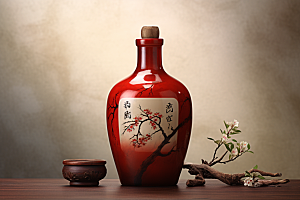 美酒畅饮品酒摄影图