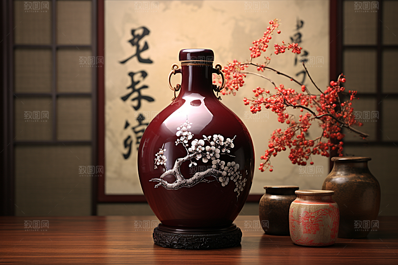 美酒高清畅饮摄影图