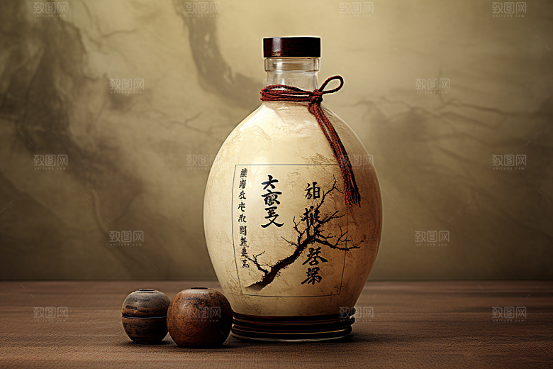 美酒品酒酒器摄影图