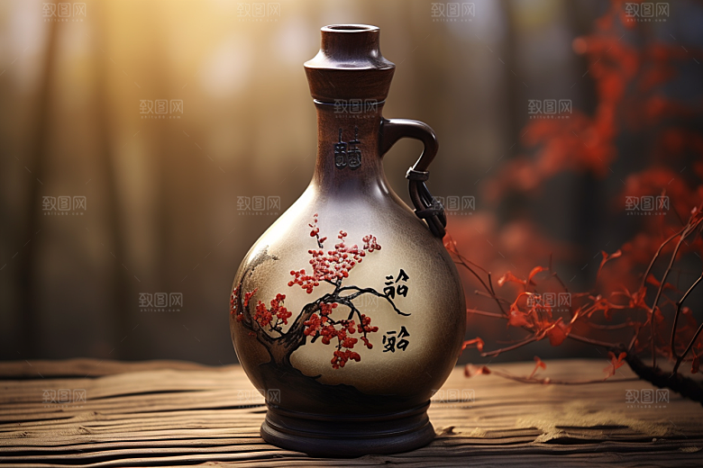 美酒酒器高清摄影图