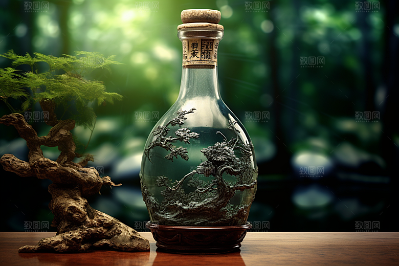 美酒精致畅饮摄影图