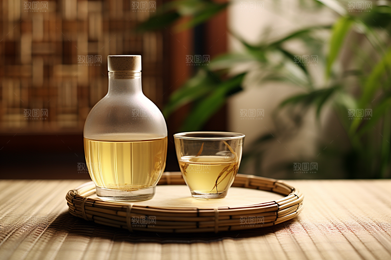 美酒酒器酒瓶摄影图