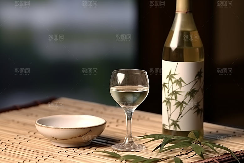 美酒高清品酒摄影图
