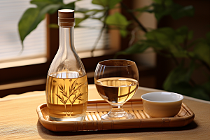 美酒酒具畅饮摄影图