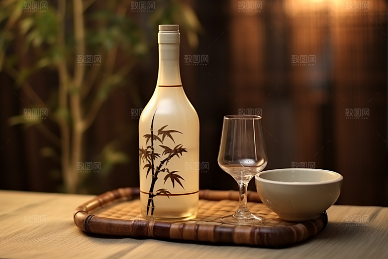 美酒酒器高清摄影图