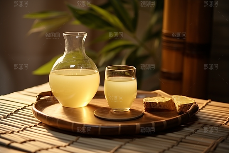 美酒酒器酒具摄影图